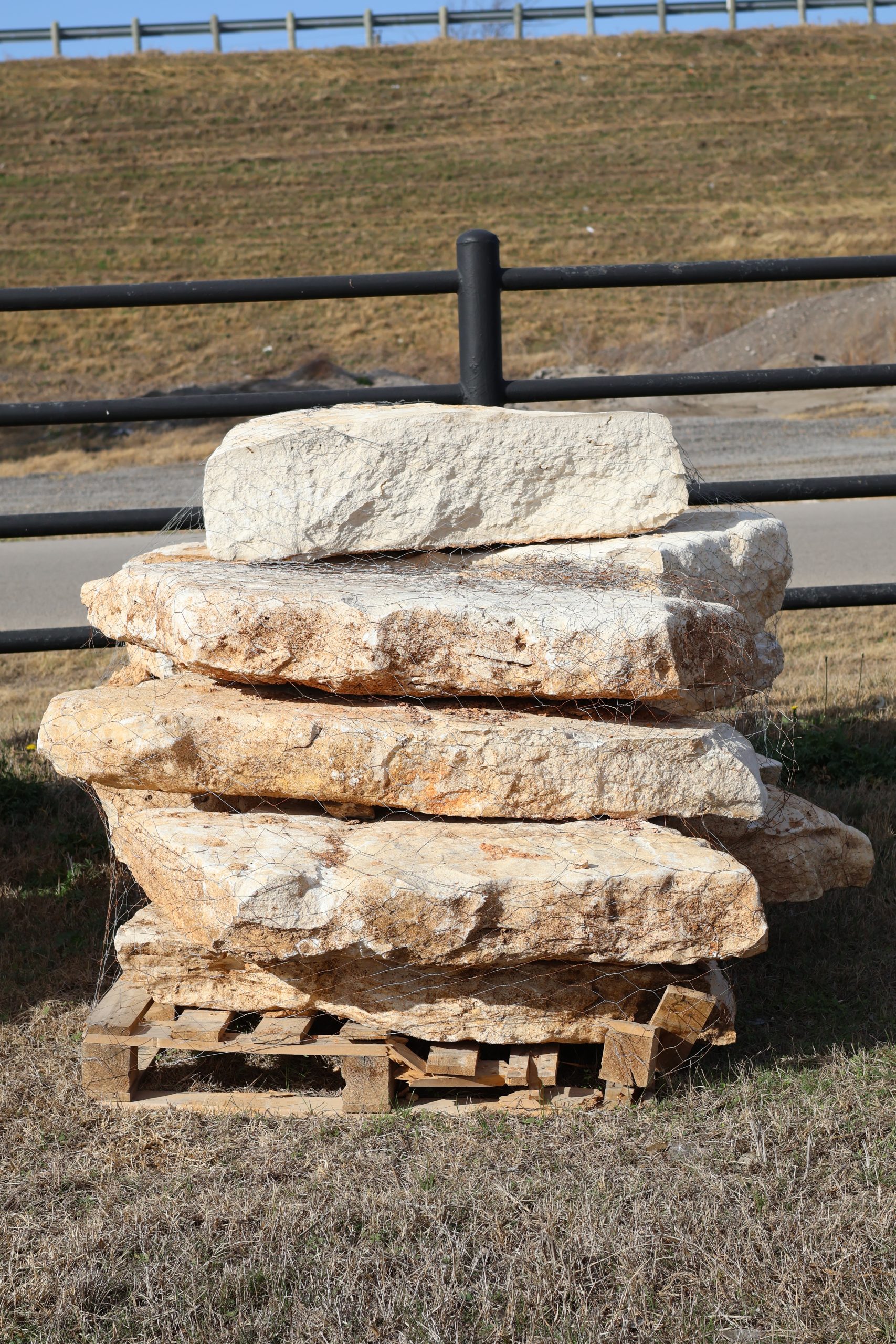 Austin limestone boulders