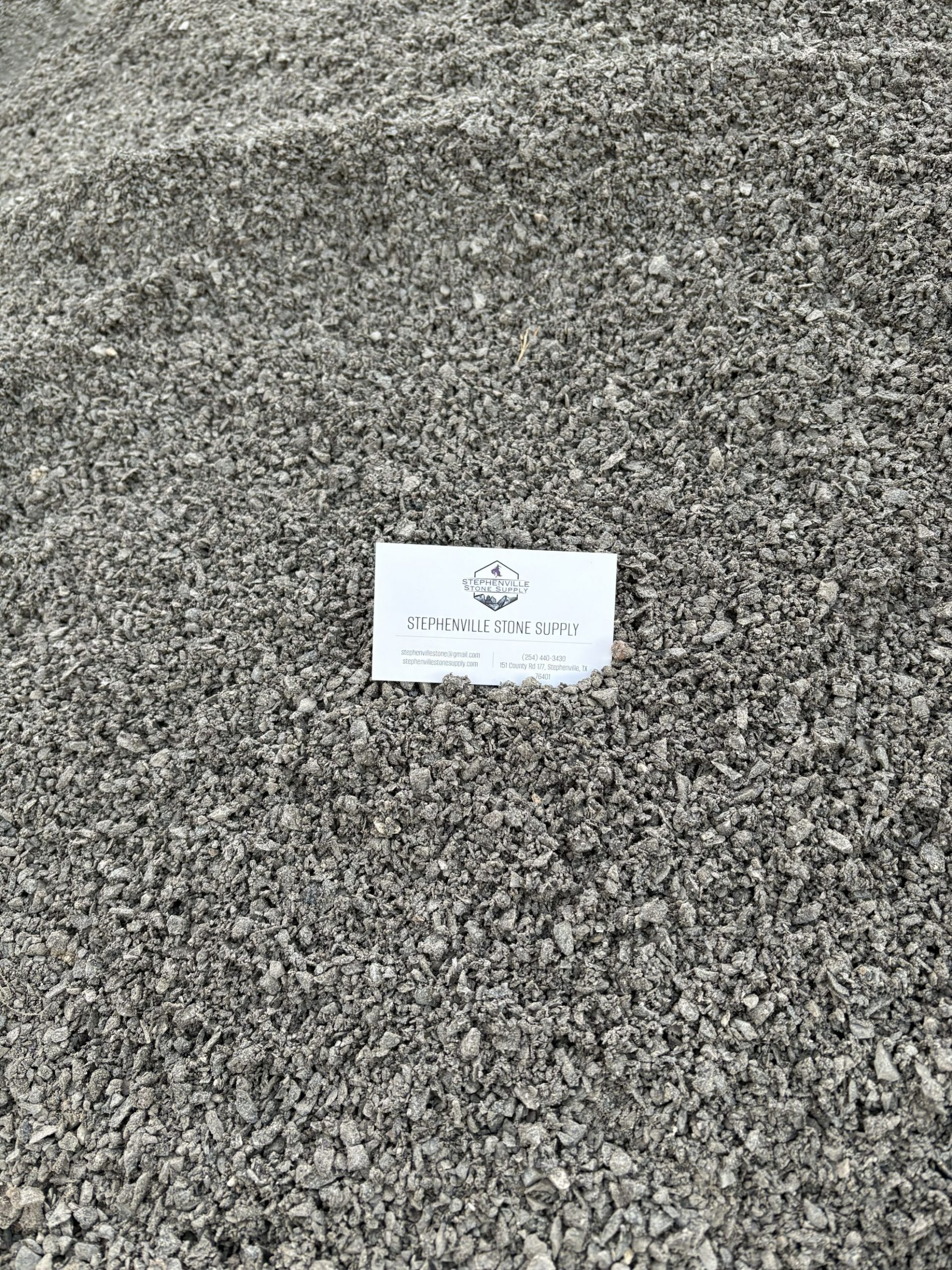 Black decomposed granite